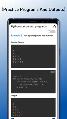 Python Programs & Exercise android App screenshot 2